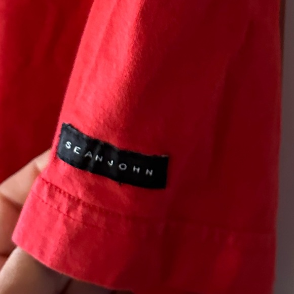 Bright red and silver letters sean john tshirts men size xl - Picture 4 of 10